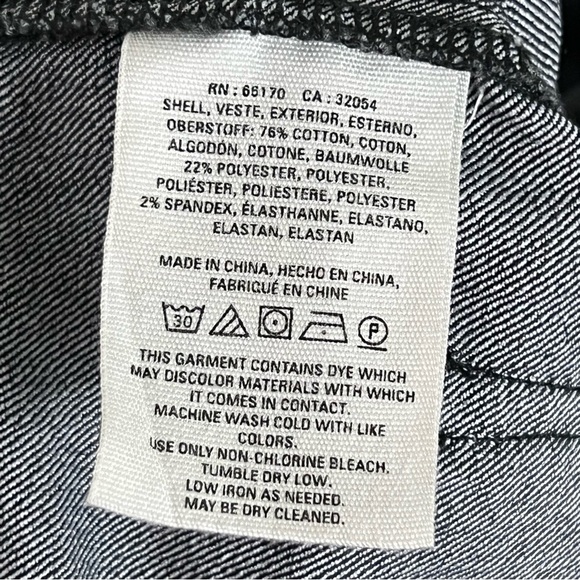 Anthropologie Pilcro Polka Dot Faded Black Wide Leg High Rise Crop Jeans Size 26 - Picture 11 of 14